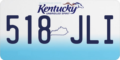 KY license plate 518JLI
