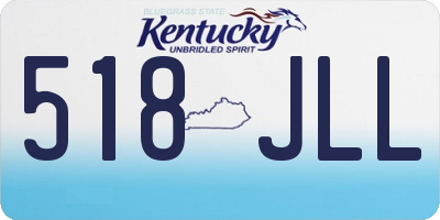 KY license plate 518JLL