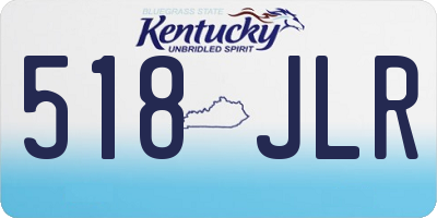 KY license plate 518JLR