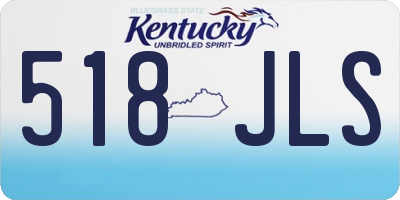 KY license plate 518JLS