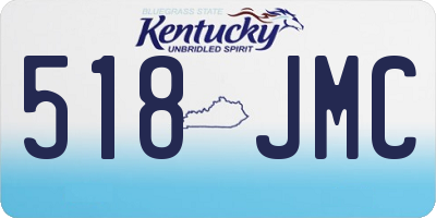 KY license plate 518JMC