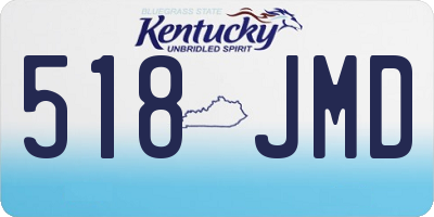 KY license plate 518JMD