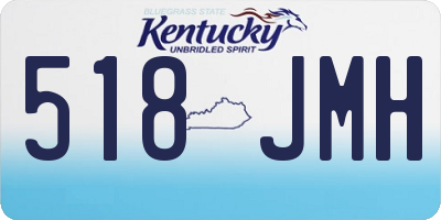KY license plate 518JMH