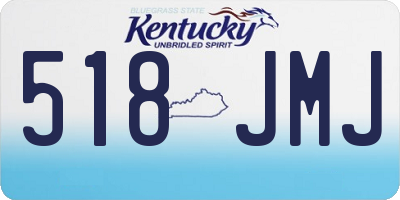KY license plate 518JMJ