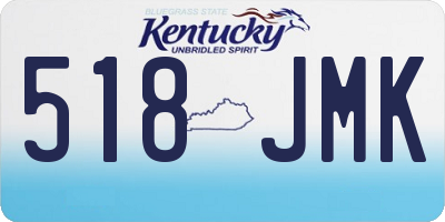 KY license plate 518JMK