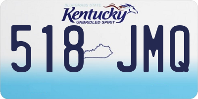 KY license plate 518JMQ