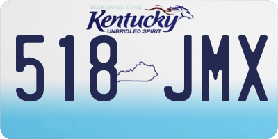 KY license plate 518JMX