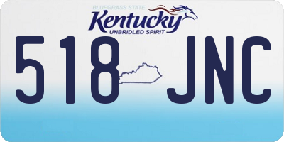 KY license plate 518JNC