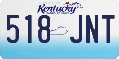 KY license plate 518JNT