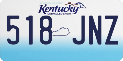 KY license plate 518JNZ
