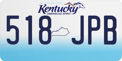 KY license plate 518JPB
