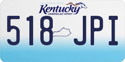 KY license plate 518JPI