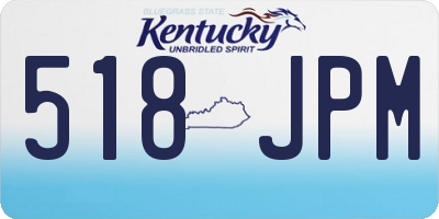KY license plate 518JPM