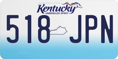 KY license plate 518JPN