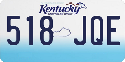 KY license plate 518JQE