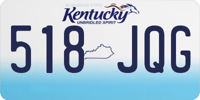 KY license plate 518JQG