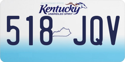 KY license plate 518JQV