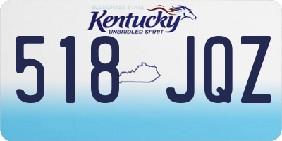 KY license plate 518JQZ