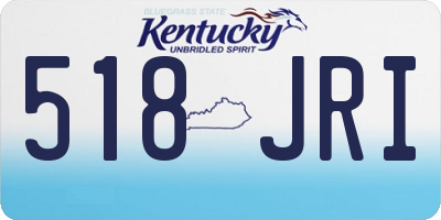KY license plate 518JRI