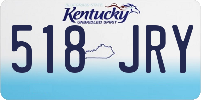 KY license plate 518JRY