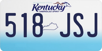 KY license plate 518JSJ