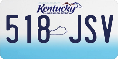 KY license plate 518JSV