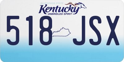 KY license plate 518JSX