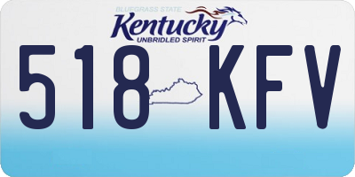 KY license plate 518KFV