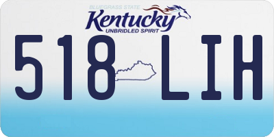 KY license plate 518LIH