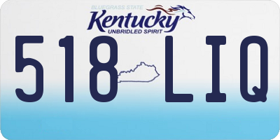 KY license plate 518LIQ