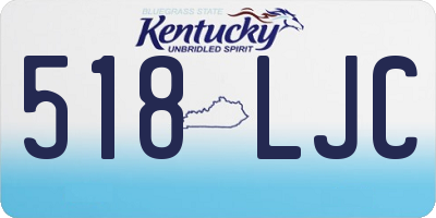 KY license plate 518LJC