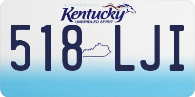KY license plate 518LJI