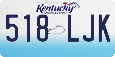 KY license plate 518LJK