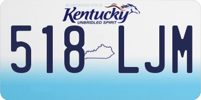 KY license plate 518LJM