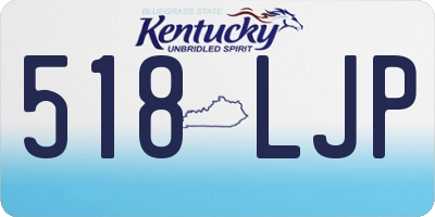 KY license plate 518LJP