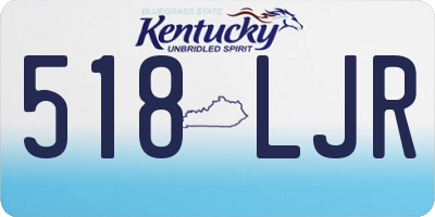 KY license plate 518LJR