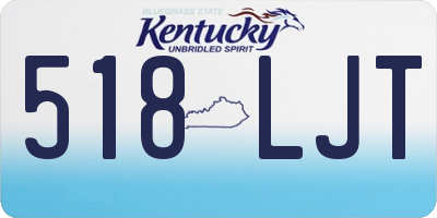 KY license plate 518LJT