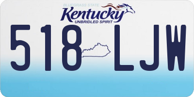 KY license plate 518LJW