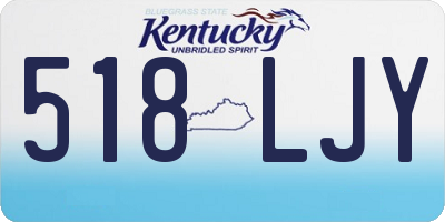 KY license plate 518LJY