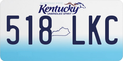 KY license plate 518LKC