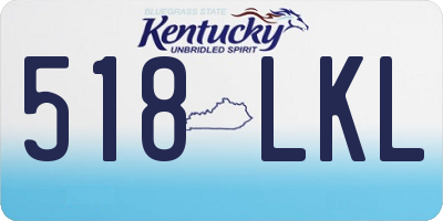 KY license plate 518LKL
