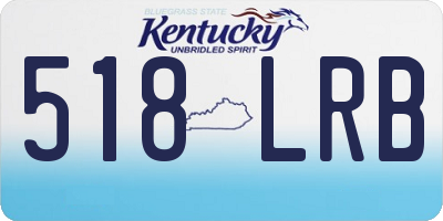 KY license plate 518LRB