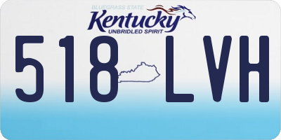 KY license plate 518LVH