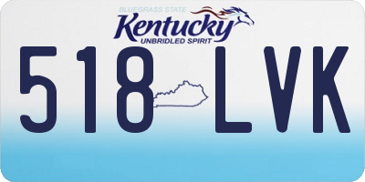 KY license plate 518LVK