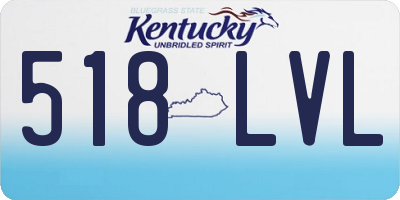 KY license plate 518LVL