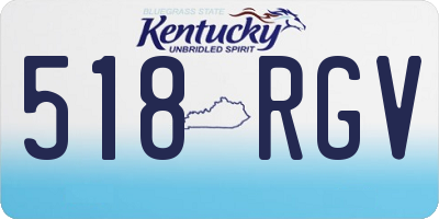 KY license plate 518RGV
