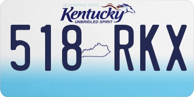 KY license plate 518RKX