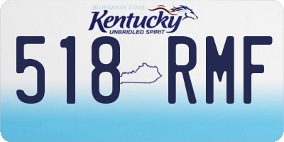 KY license plate 518RMF