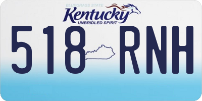 KY license plate 518RNH