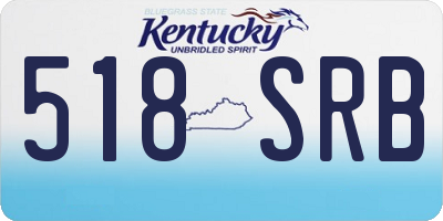 KY license plate 518SRB